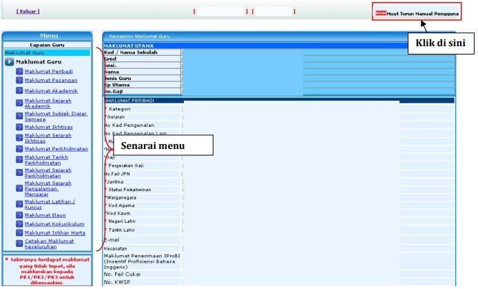 log masuk mengikut peranan e-operasi