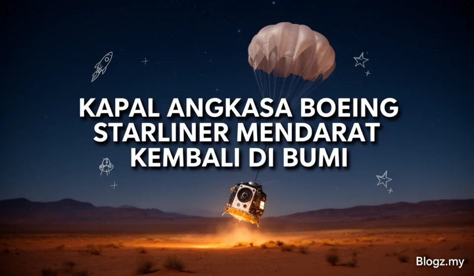 Kapal angkasa Boeing Starliner mendarat kembali di Bumi