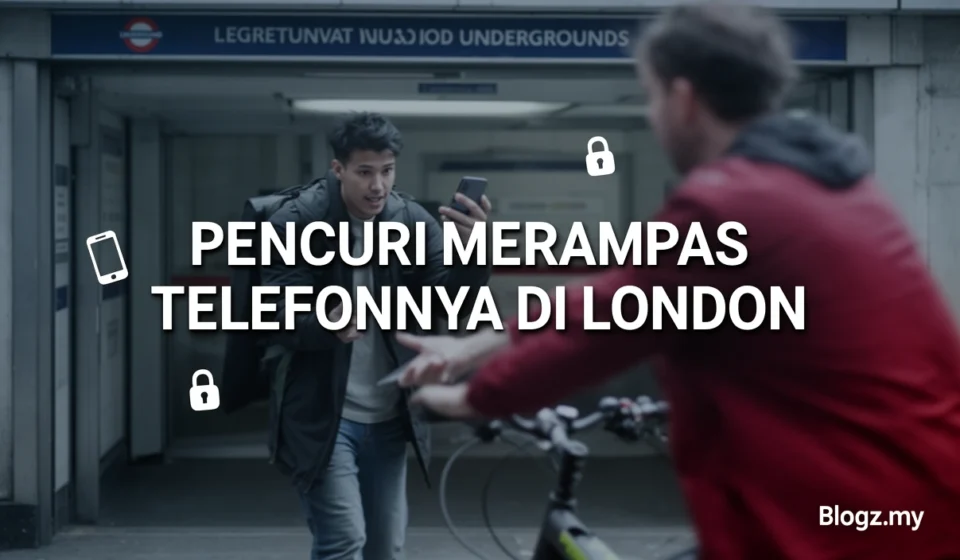 Pencuri merampas telefonnya di London