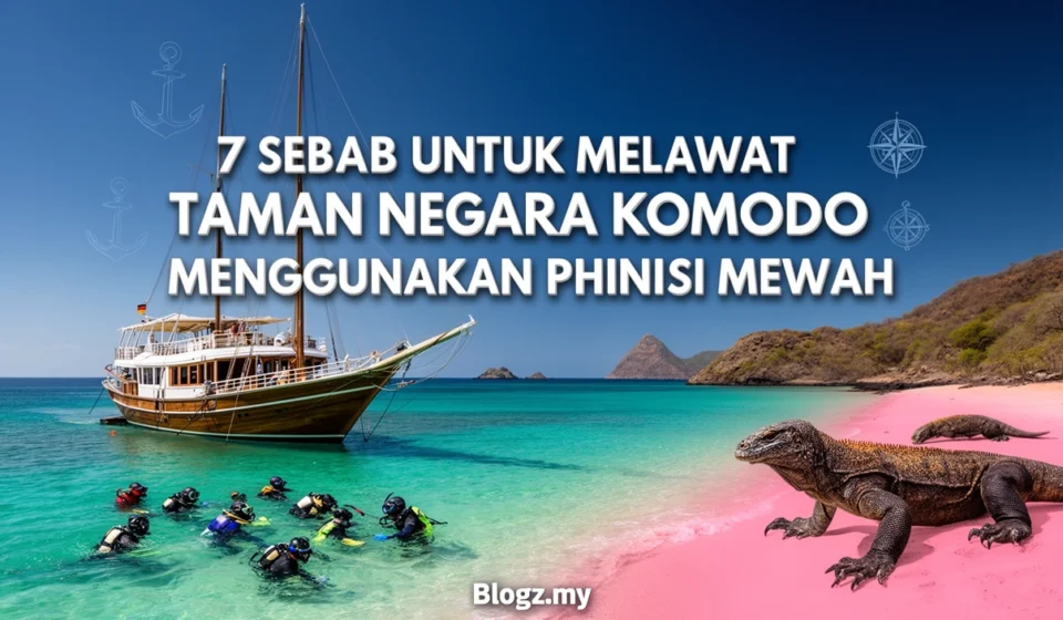 7 sebab untuk melawat Taman Negara Komodo menggunakan phinisi mewah