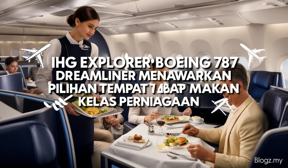 IHG Explorer: Boeing 787 Dreamliner Menawarkan Pilihan Tempat Makan Kelas Perniagaan