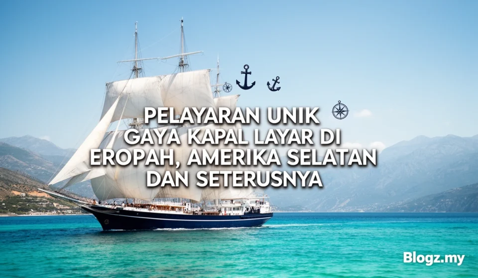 Pelayaran unik gaya kapal layar di Eropah, Amerika Selatan dan seterusnya
