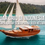 Luar grid di Indonesia - kapal layar sewa Prana oleh Atzaró