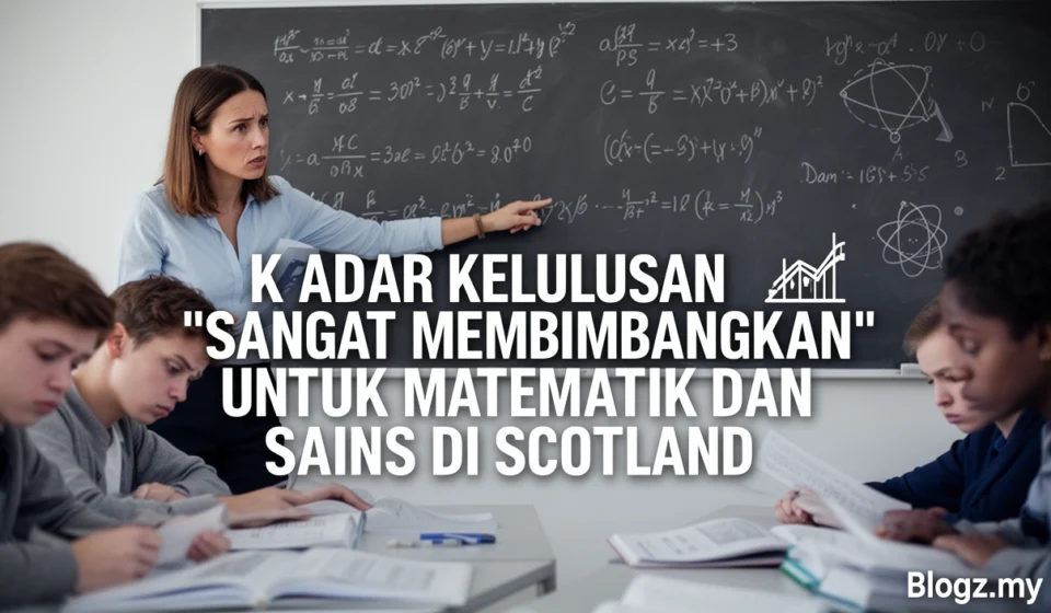 Kadar kelulusan 'sangat membimbangkan' untuk matematik dan sains di Scotland