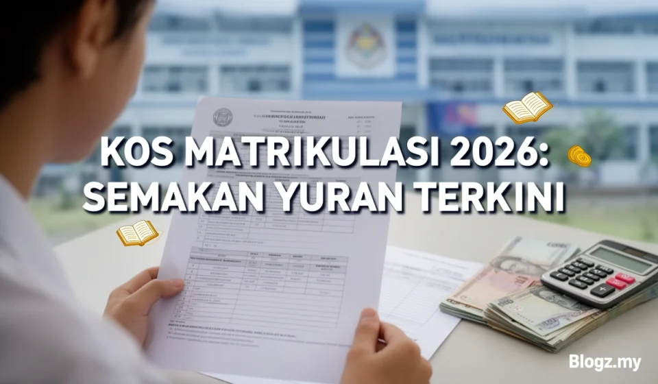 Kos Matrikulasi 2026: Semakan Yuran Terkini