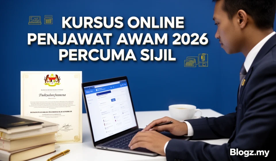 Kursus Online Penjawat Awam 2026 Percuma Sijil