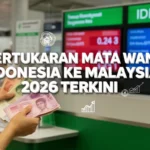 Pertukaran Mata Wang Indonesia ke Malaysia 2026 Terkini