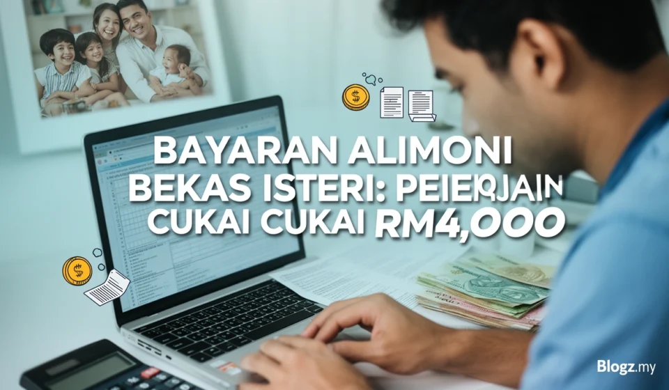 Bayaran Alimoni Bekas Isteri: Pelepasan Cukai RM4,000