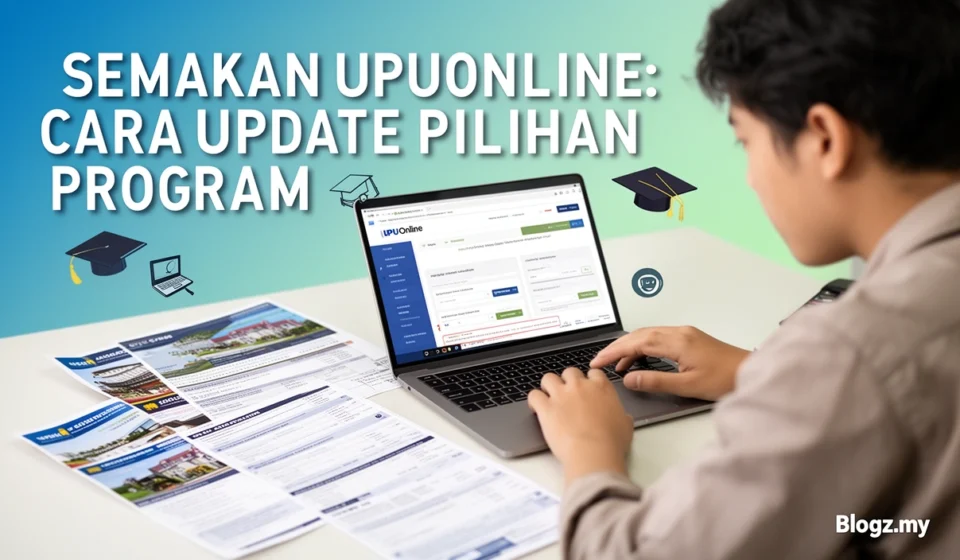 Semakan UPUOnline: Cara Update Pilihan Program
