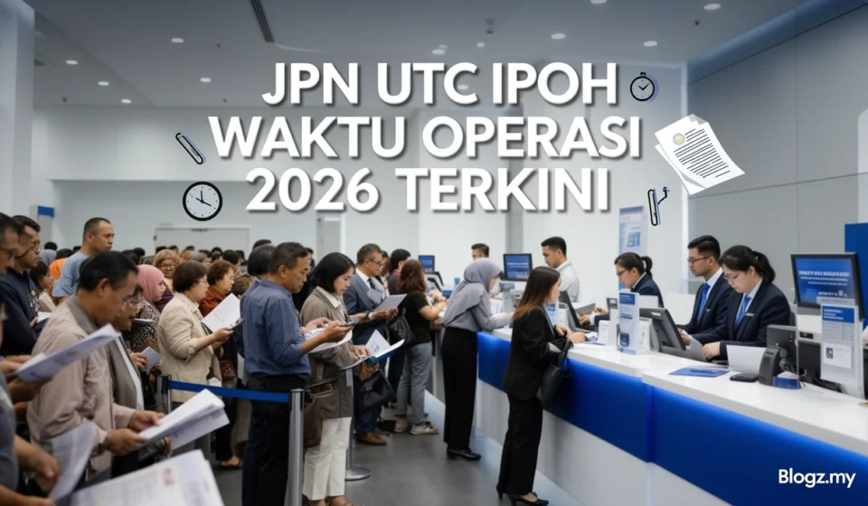JPN UTC Ipoh Waktu Operasi 2026 Terkini