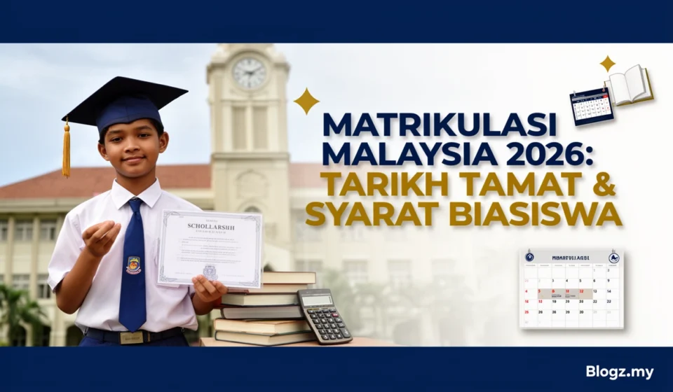 Matrikulasi Malaysia 2026: Tarikh Tamat & Syarat Biasiswa