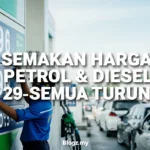Semakan Harga Petrol & Diesel 29 April 2026 – Semua Turun