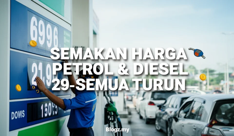 Semakan Harga Petrol & Diesel 29 April 2026 – Semua Turun