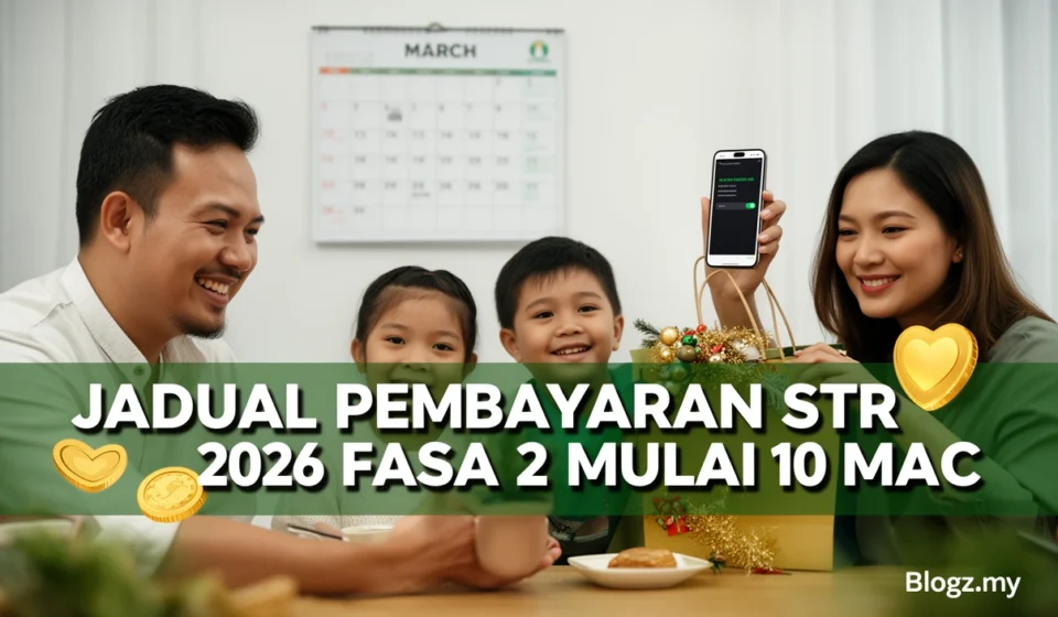 Jadual Pembayaran STR 2026 Fasa 2 Mulai 10 Mac