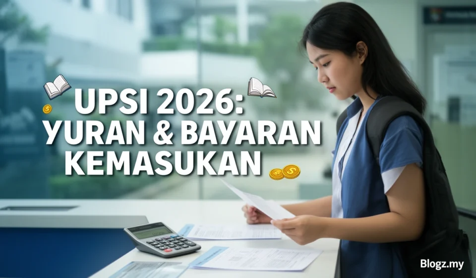 UPSI 2026: Yuran & Bayaran Kemasukan