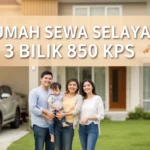 Rumah Sewa Selayang 3 Bilik 850 kps