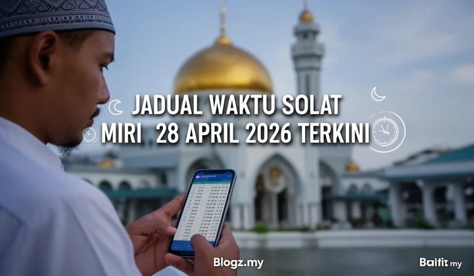 Jadual Waktu Solat Miri 28 April 2026 Terkini