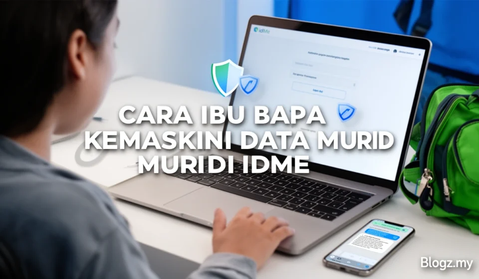 Cara ibu bapa kemaskini data murid di idMe