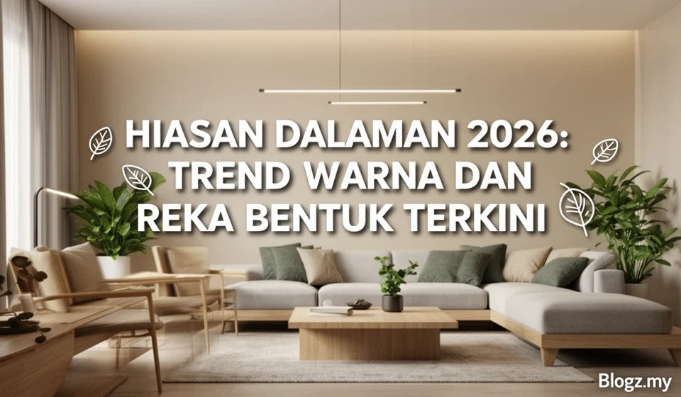 Hiasan Dalaman 2026: Trend Warna dan Reka Bentuk Terkini