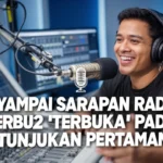 Penyampai Sarapan Radio 2 'Terbuka' pada pertunjukan pertamanya