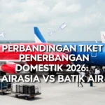 Perbandingan Tiket Penerbangan Domestik 2026: AirAsia vs Batik Air