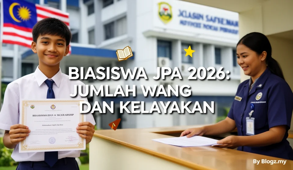 Biasiswa JPA 2026: Jumlah Wang dan Kelayakan