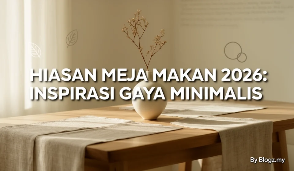 Hiasan Meja Makan 2026: Inspirasi Gaya Minimalis