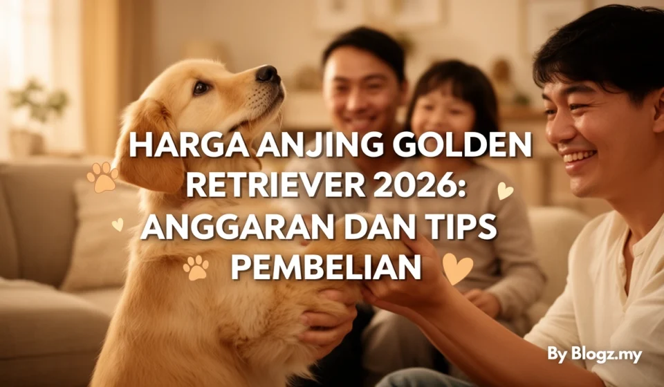 Harga Anjing Golden Retriever 2026: Anggaran dan Tips Pembelian