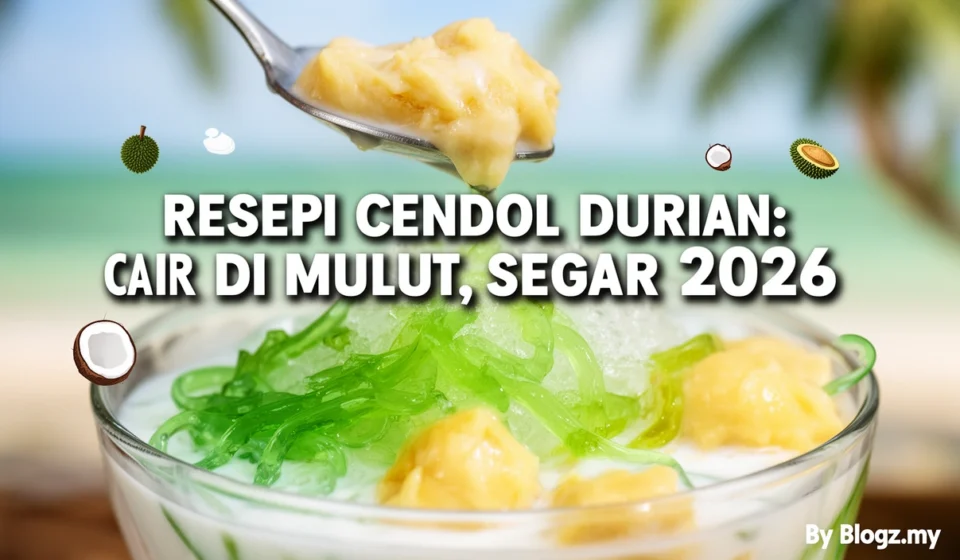 Resepi Cendol Durian: Cair Di Mulut, Segar 2026