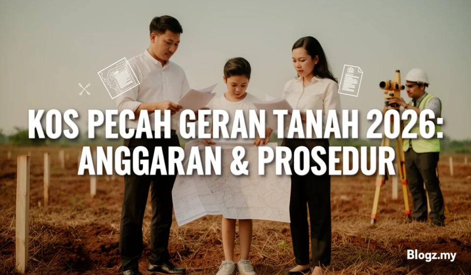 Kos Pecah Geran Tanah 2026: Anggaran & Prosedur