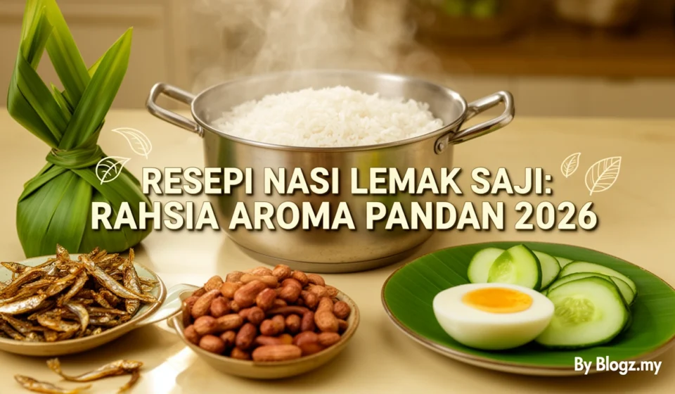 Resepi Nasi Lemak Saji: Rahsia Aroma Pandan 2026