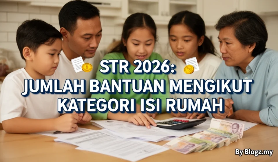 STR 2026: Jumlah Bantuan Mengikut Kategori Isi Rumah