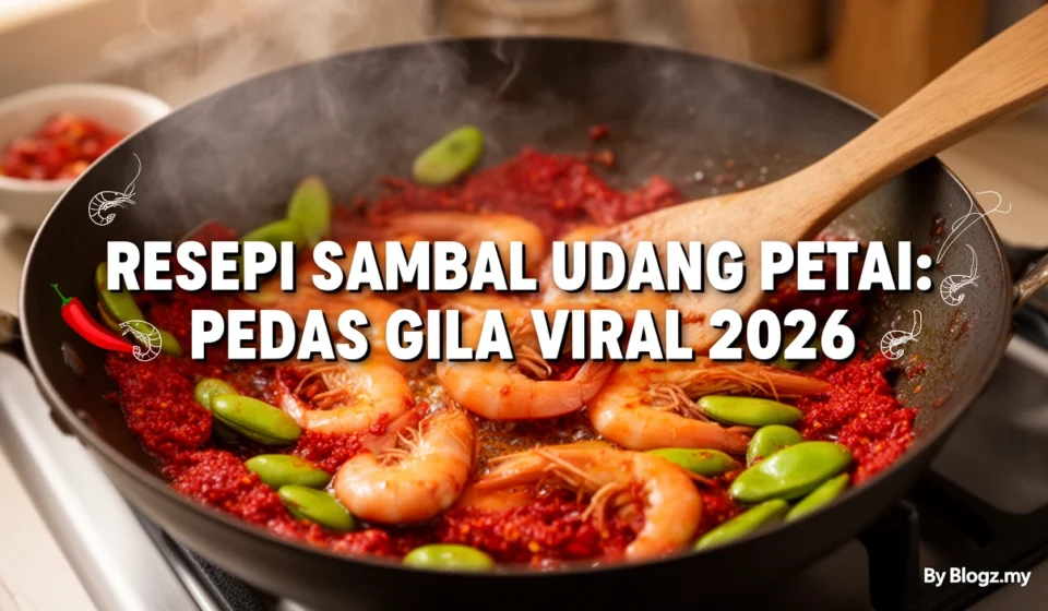 Resepi Sambal Udang Petai: Pedas Gila Viral 2026