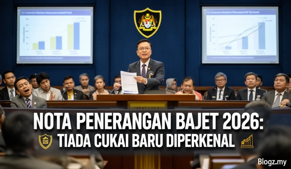 Nota Penerangan Bajet 2026: Tiada Cukai Baru Diperkenal