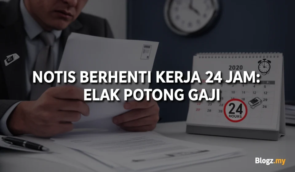 Notis Berhenti Kerja 24 Jam: Elak Potong Gaji