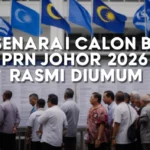 Senarai Calon BN PRN Johor 2026 Rasmi Diumum