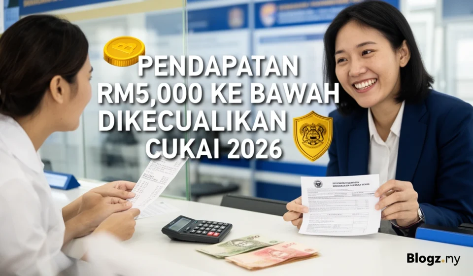Pendapatan RM5,000 Ke Bawah Dikecualikan Cukai 2026