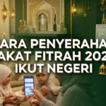 Cara Penyerahan Zakat Fitrah 2026 Ikut Negeri