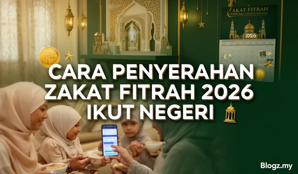 Cara Penyerahan Zakat Fitrah 2026 Ikut Negeri