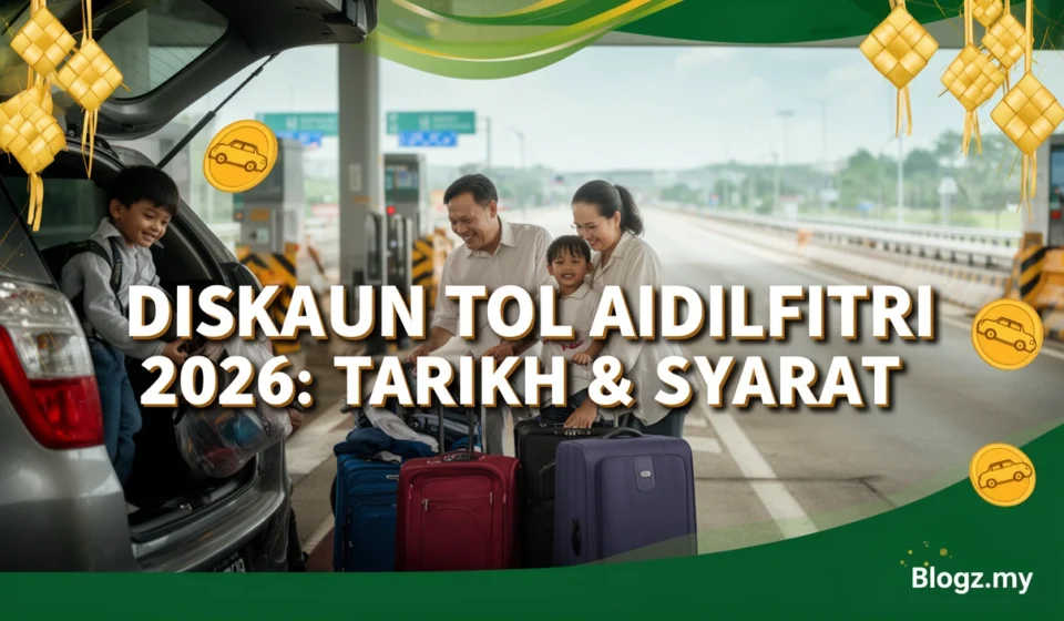 Diskaun Tol Aidilfitri 2026: Tarikh & Syarat