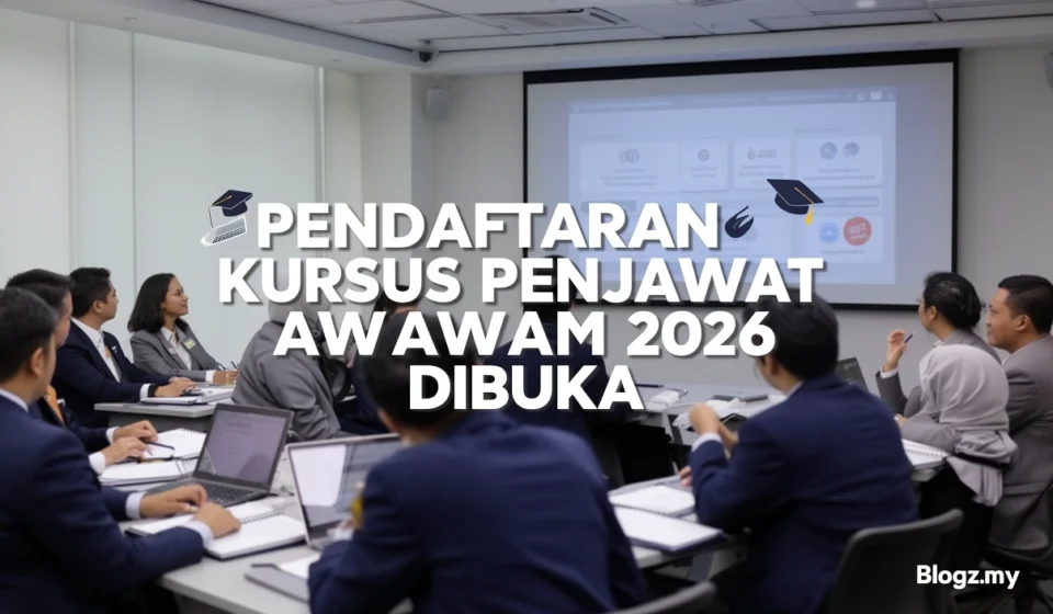 Pendaftaran Kursus Penjawat Awam 2026 Dibuka