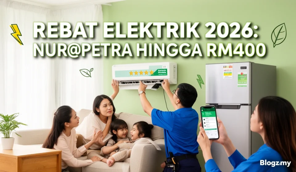 Rebat Elektrik 2026: NUR@PETRA Hingga RM400 Rebat Elektrik 2026: NUR@PETRA Hingga RM400