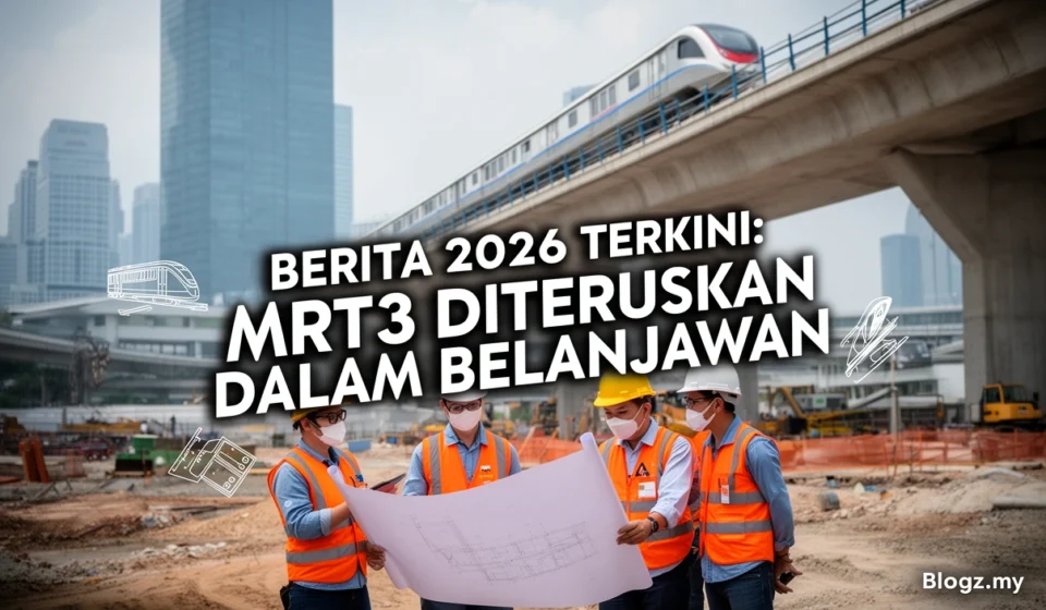Berita 2026 Terkini: MRT3 Diteruskan Dalam Belanjawan