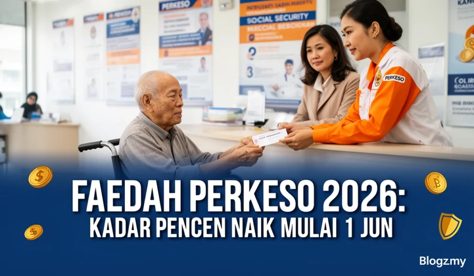 Faedah Perkeso 2026: Kadar Pencen Naik Mulai 1 Jun Faedah Perkeso 2026: Kadar Pencen Naik Mulai 1 Jun