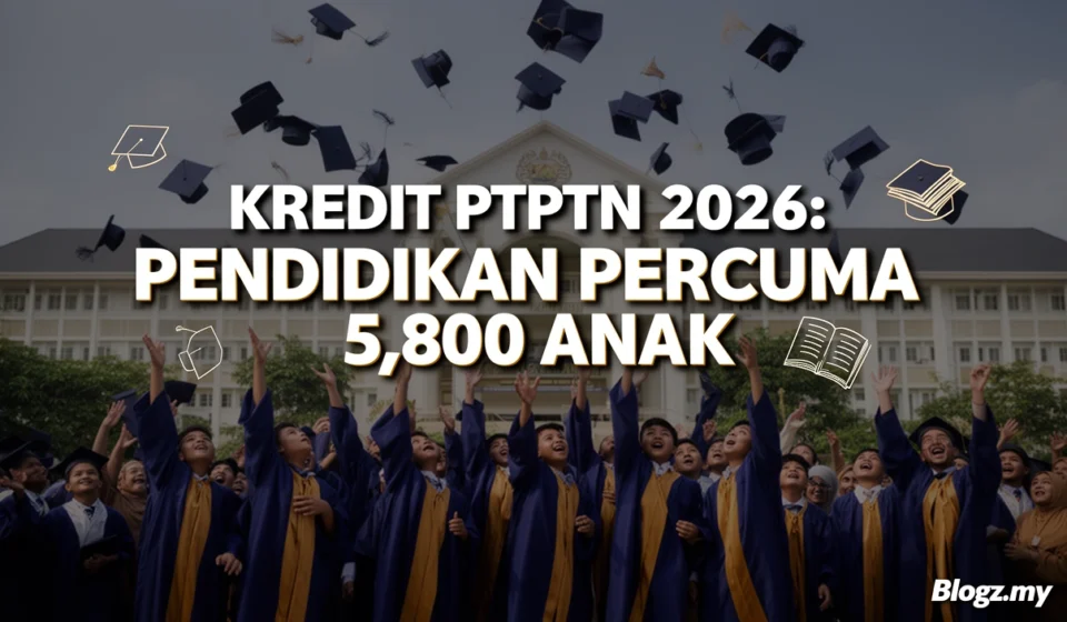 Kredit PTPTN 2026: Pendidikan Percuma 5,800 Anak
