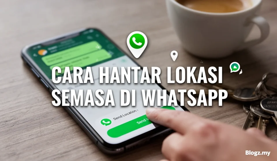 Cara Hantar Lokasi Semasa di WhatsApp