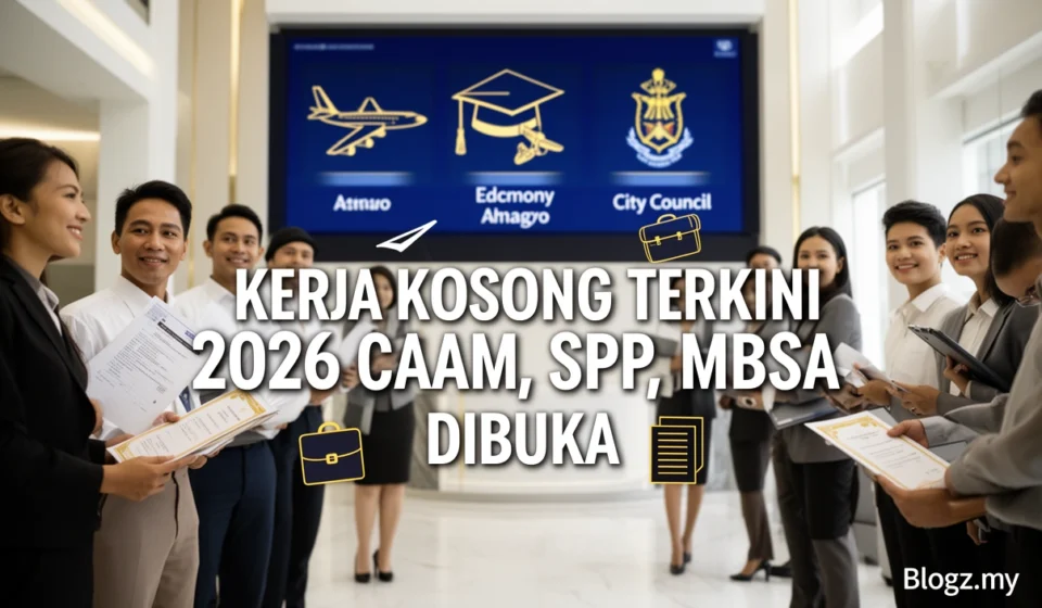 Kerja Kosong Terkini 2026 CAAM, SPP, MBSA Dibuka