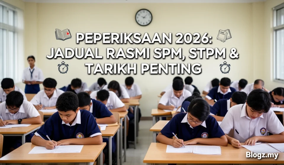 Peperiksaan 2026: Jadual Rasmi SPM, STPM & Tarikh Penting