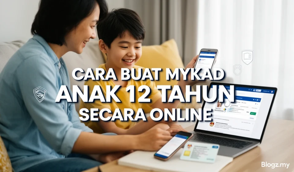 Cara Buat MyKad Anak 12 Tahun Secara Online
