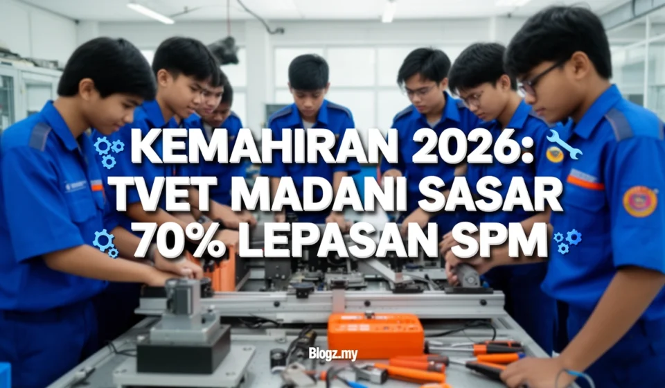 Kemahiran 2026: TVET Madani Sasar 70% Lepasan SPM
